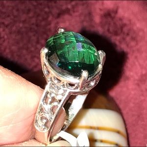 Bali Legacy Peacock Quartz Ring